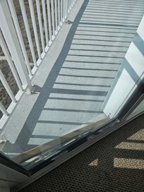 Blocked balcony access