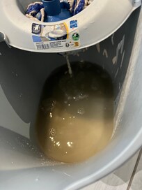 Nettoyage le lendemain matin juste à l’eau