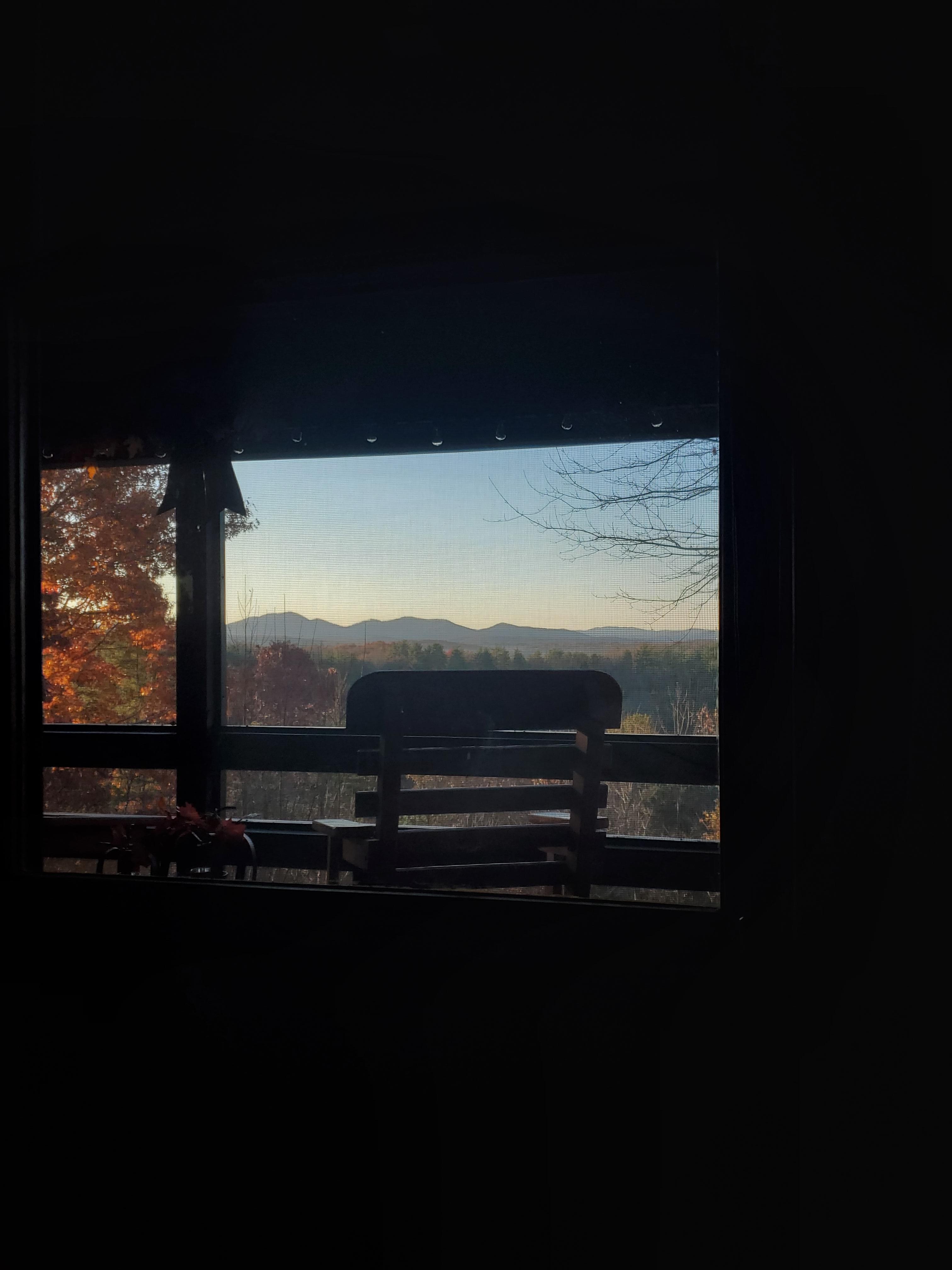 View from the main floor bedroom window