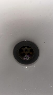 Bathroom sink not cleaned