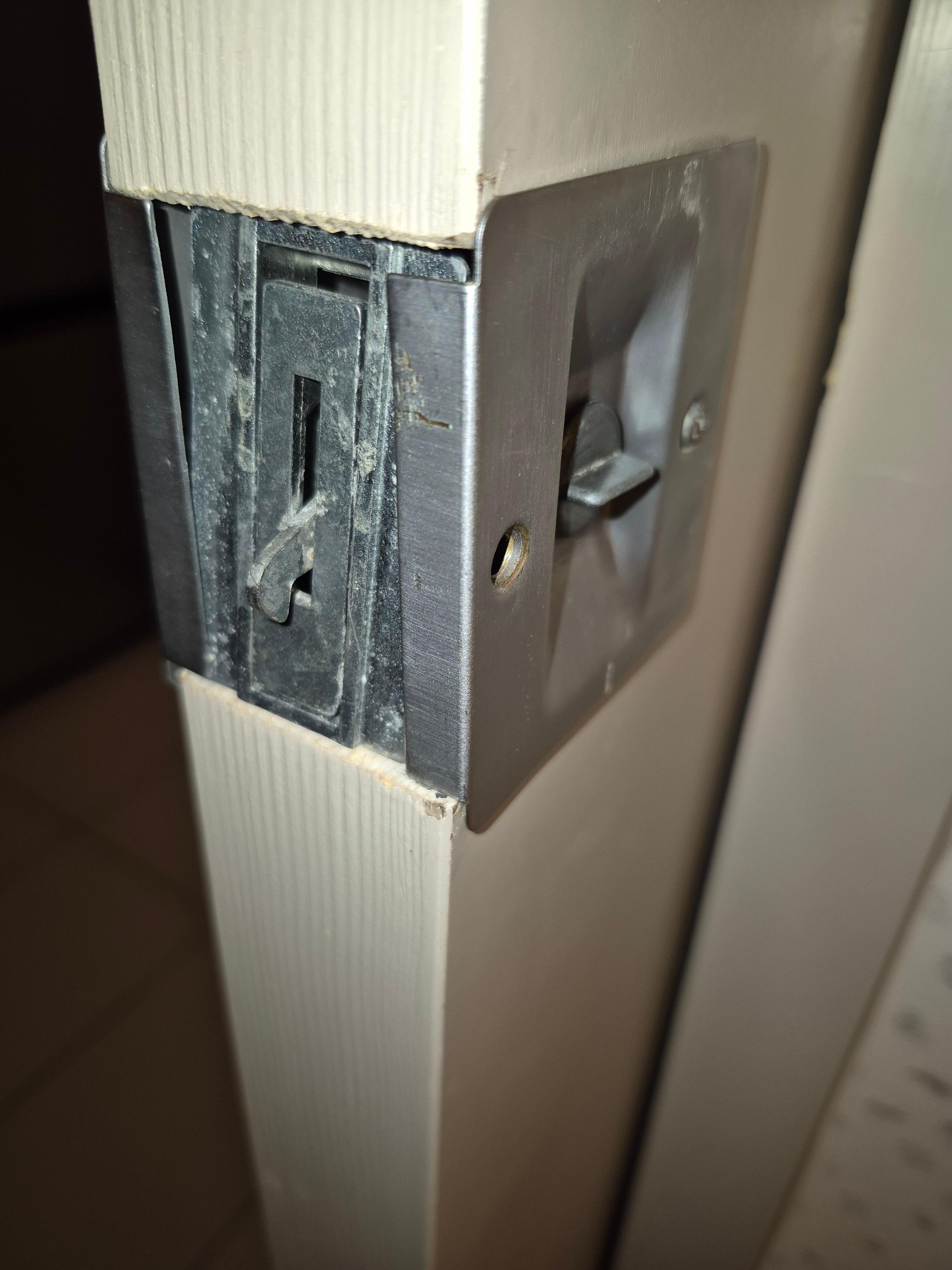 Bathroom door lock was broken
