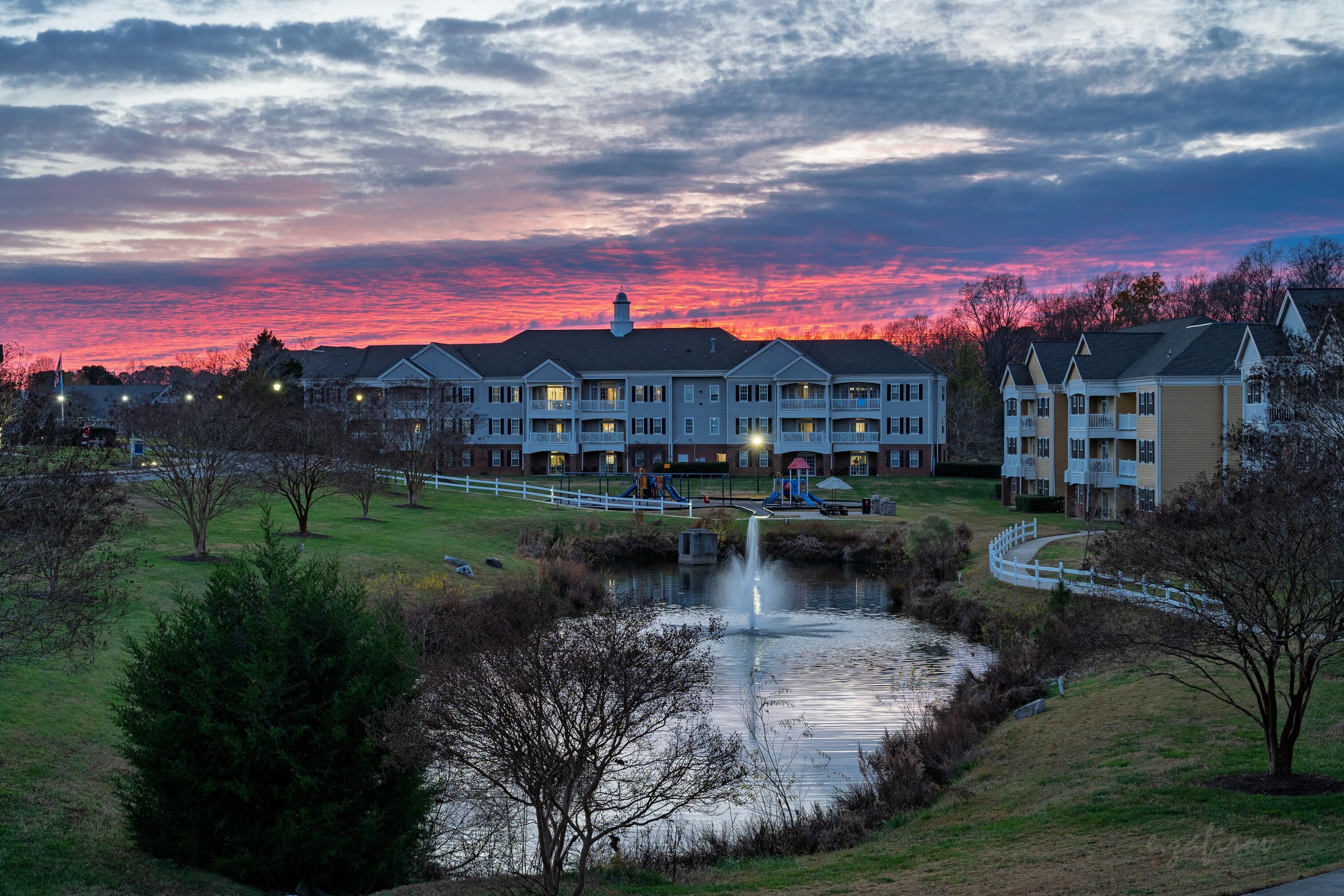 The view from our balcony. 