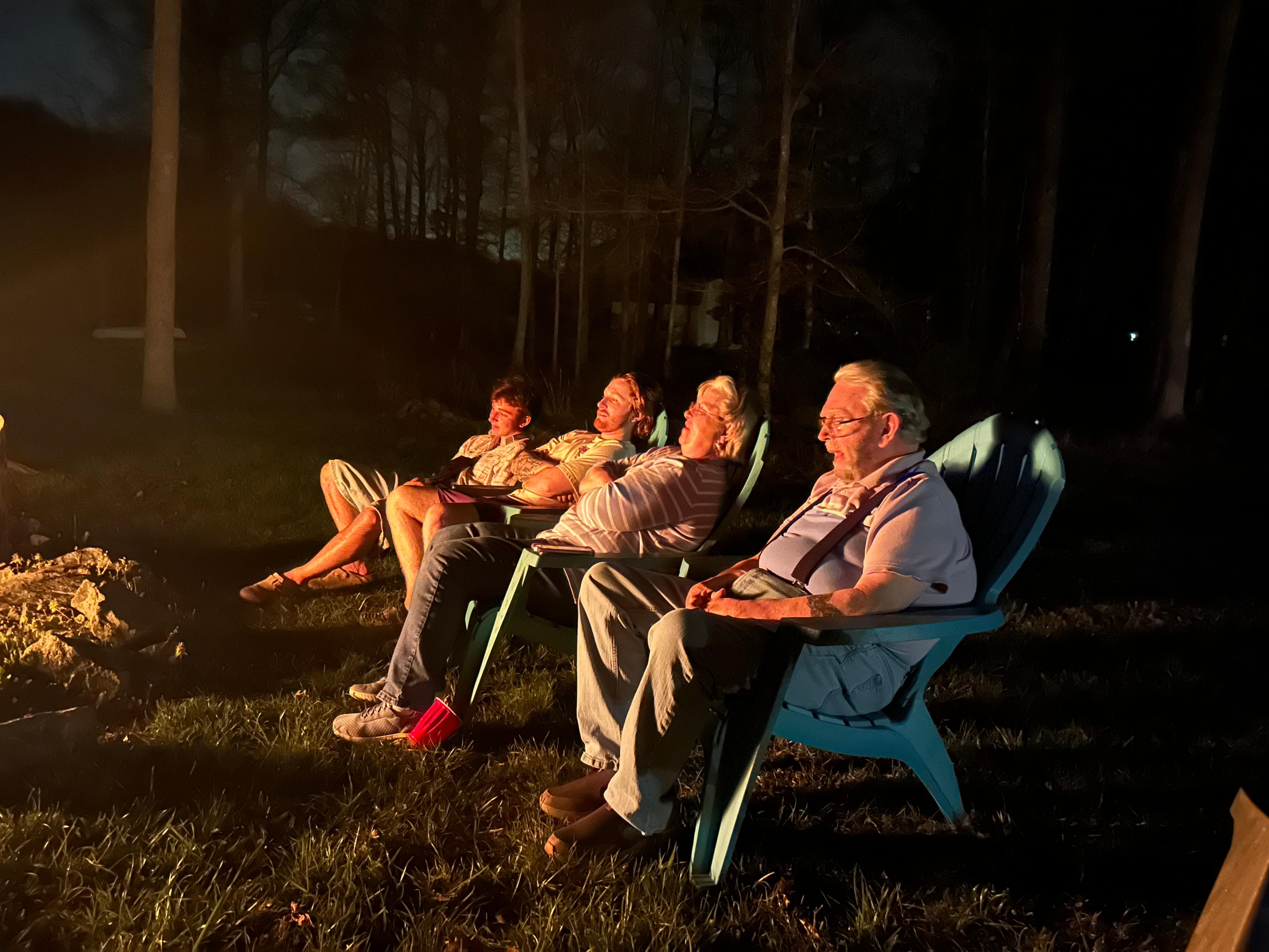 Family time fireside 