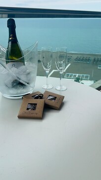 Complimentary from the hotel and cake as my husband bday..