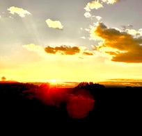 Sunrise at the cabin.