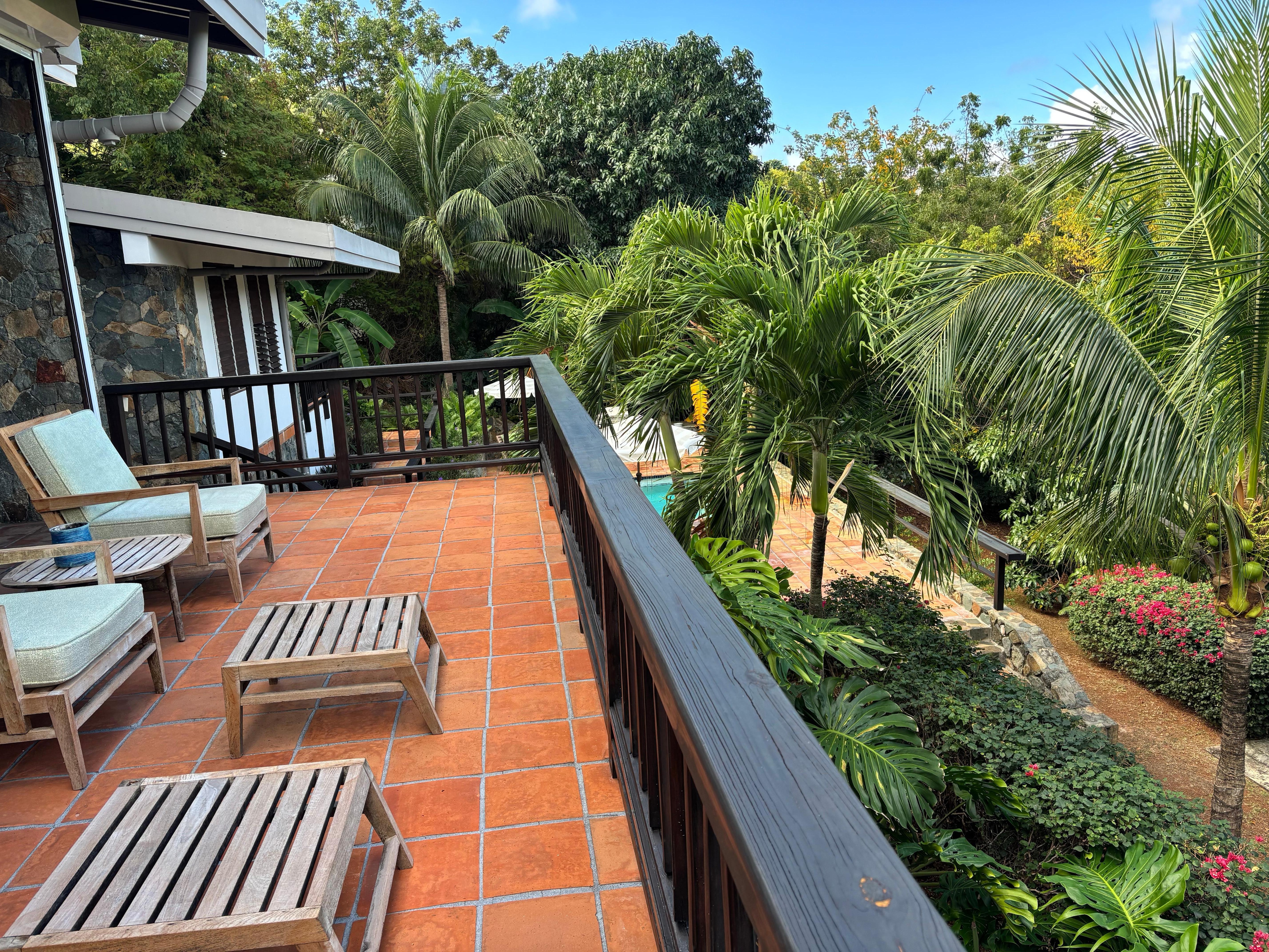 A view from the balcony