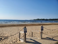 Private beach
