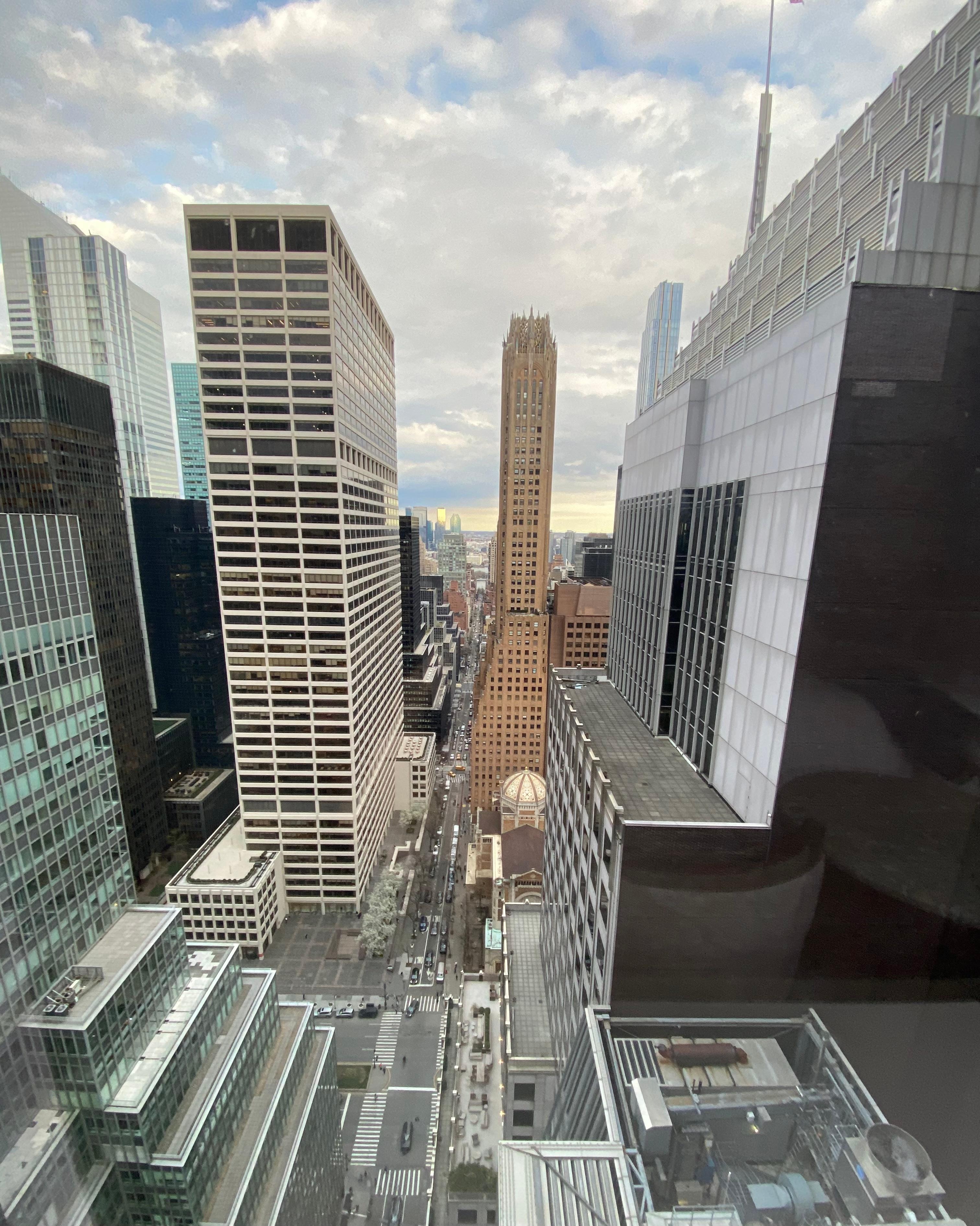 View from our room on 39th floor. 