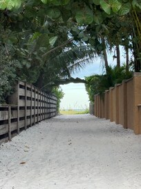 Entrance to the beach