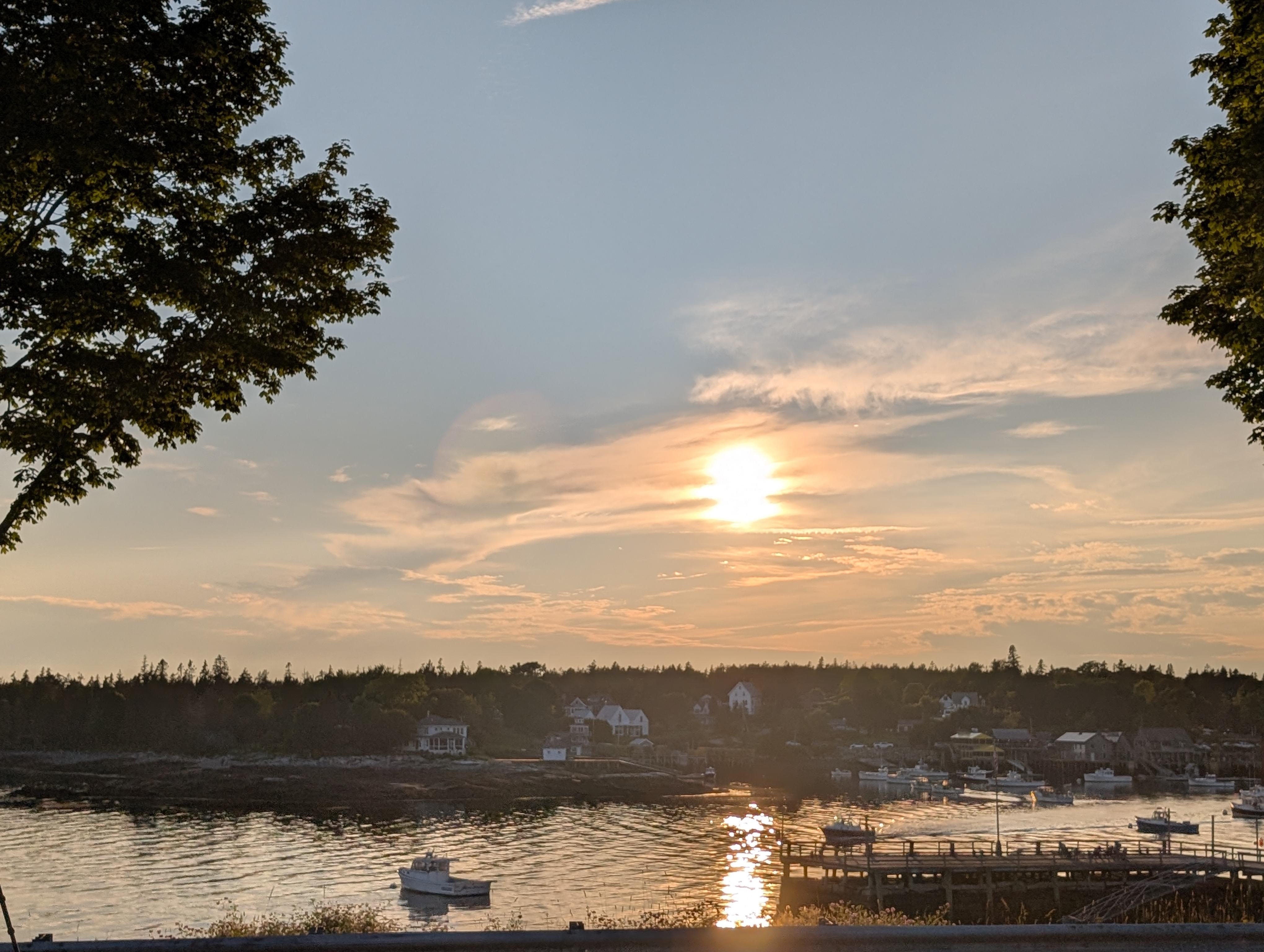 Sunset at a nearby location 