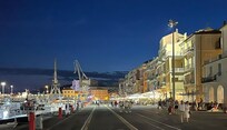 Hafenpromenade mit Restaurants