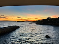 Traumhafte Sicht vom Hotelrestaurant.