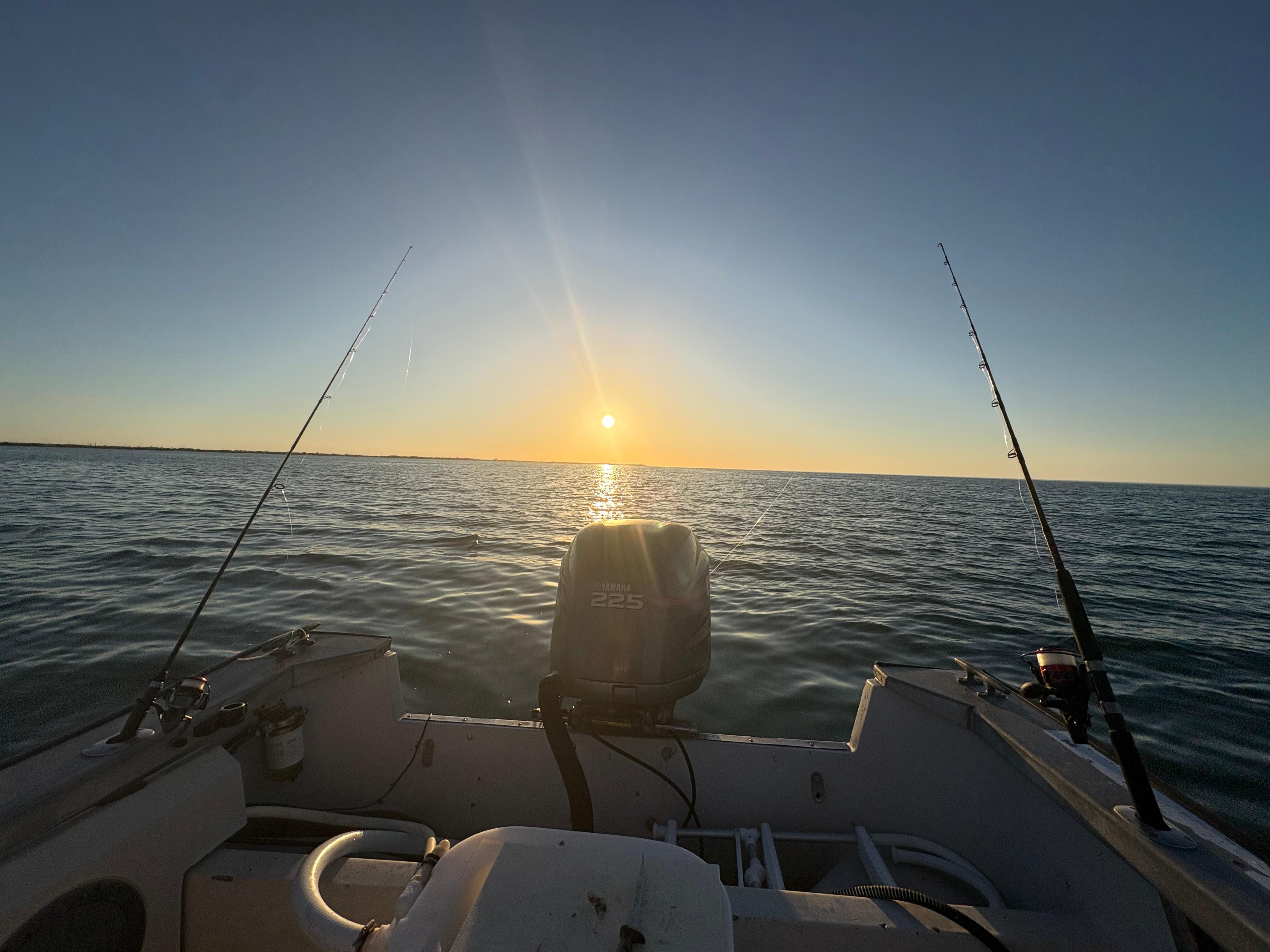 Calm waters usually found many days when watching wind directions. 