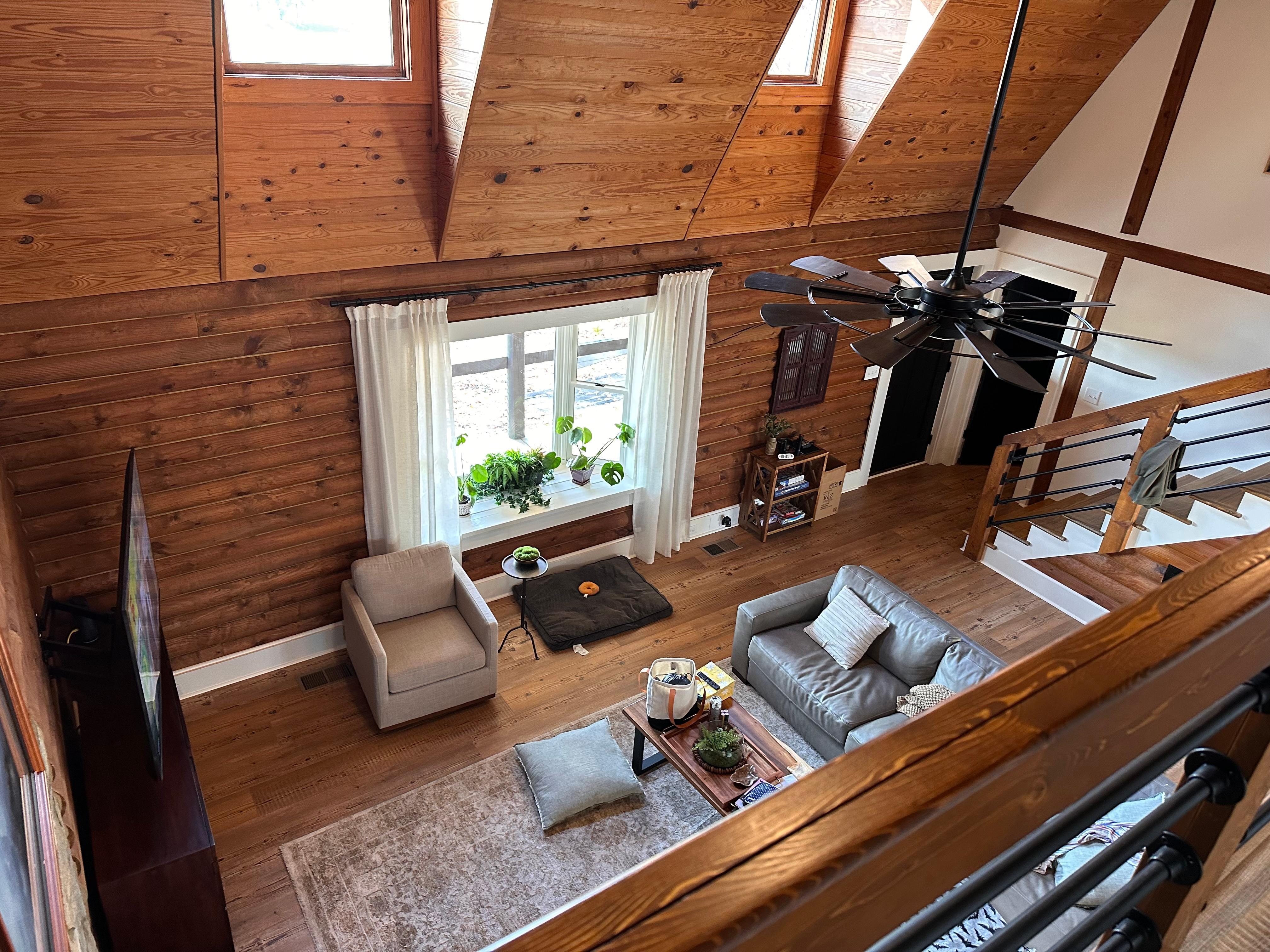 From outside 2nd master upstairs 