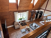 From outside 2nd master upstairs