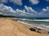 Beach in front of condo