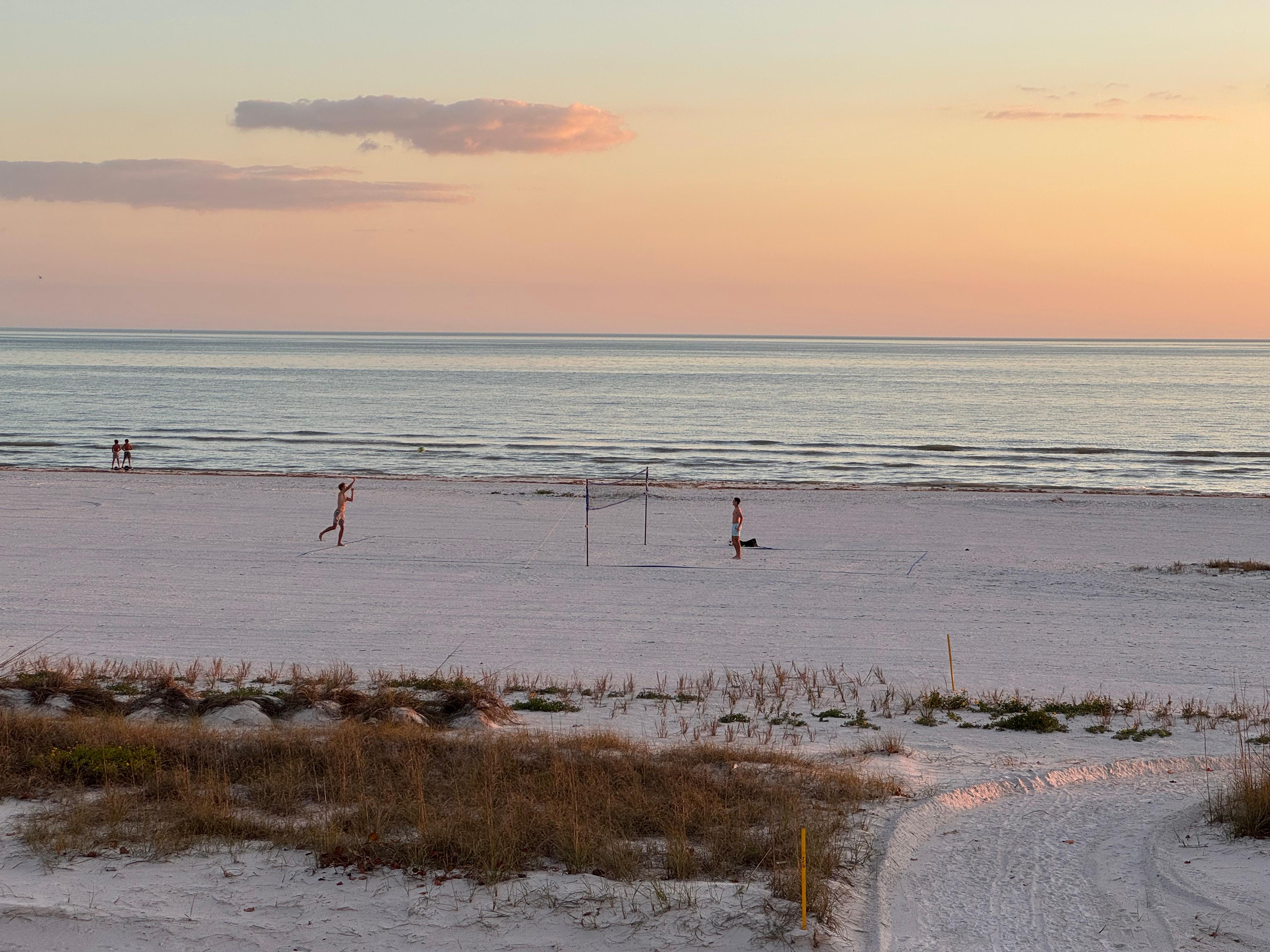 Volleyball net included! So fun!