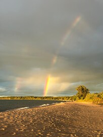 Herbster beach rainbow/s
