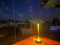 The view from our table at Different Pointe of View
