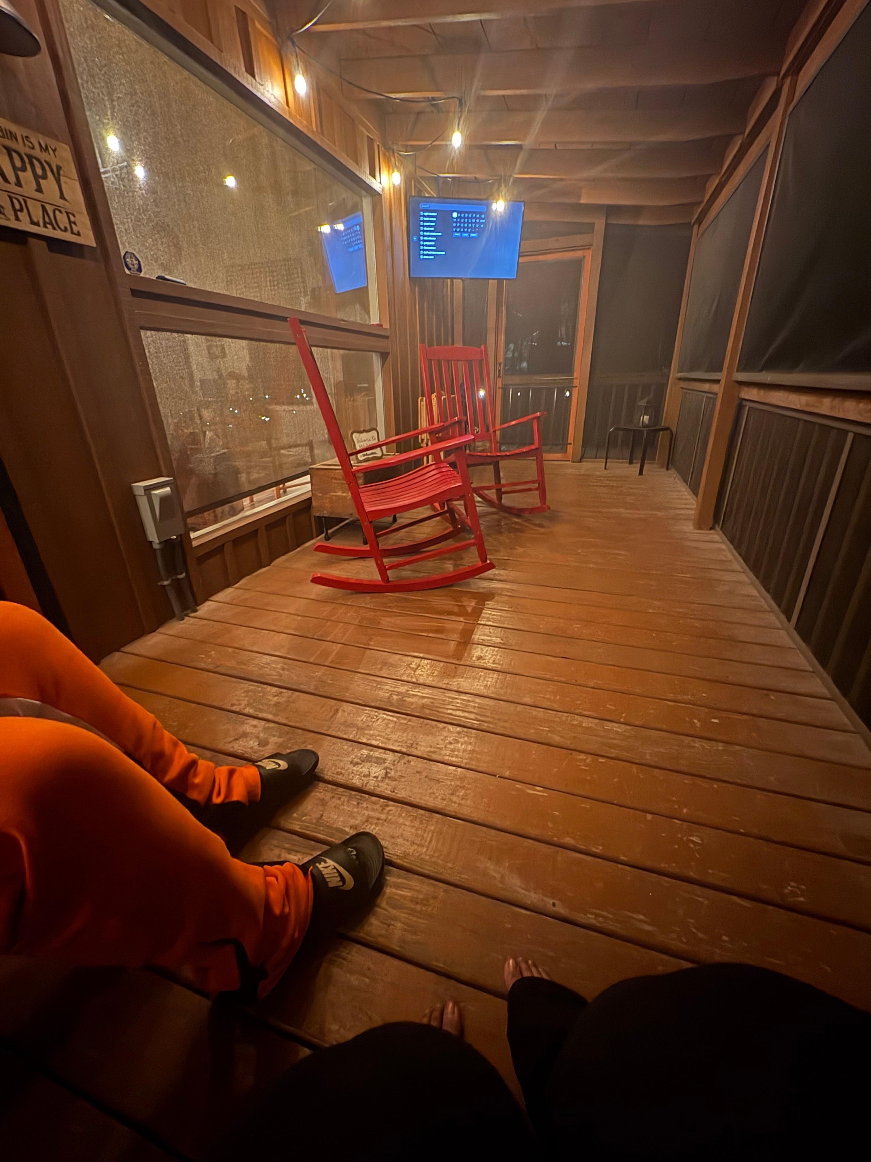 Our quiet night in the rocking chairs 