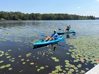 Kayaking off the pier