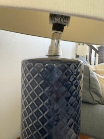 Brocken lamp taped with scotch tape!