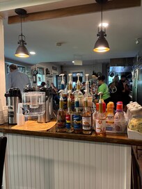 The bar area