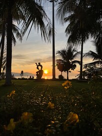 The park along the beach is amazing.