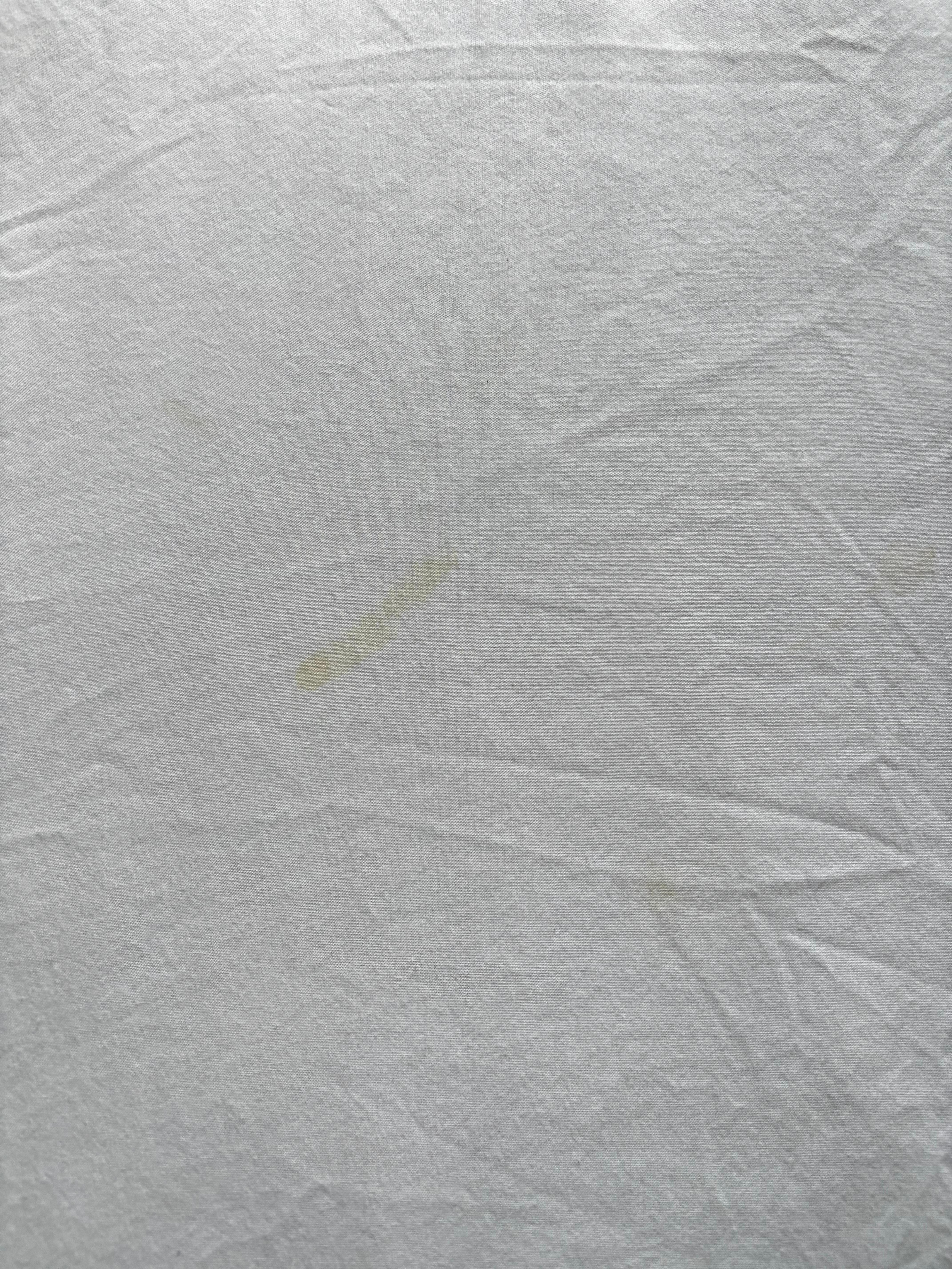 Yellow stains on all of the sheets. 