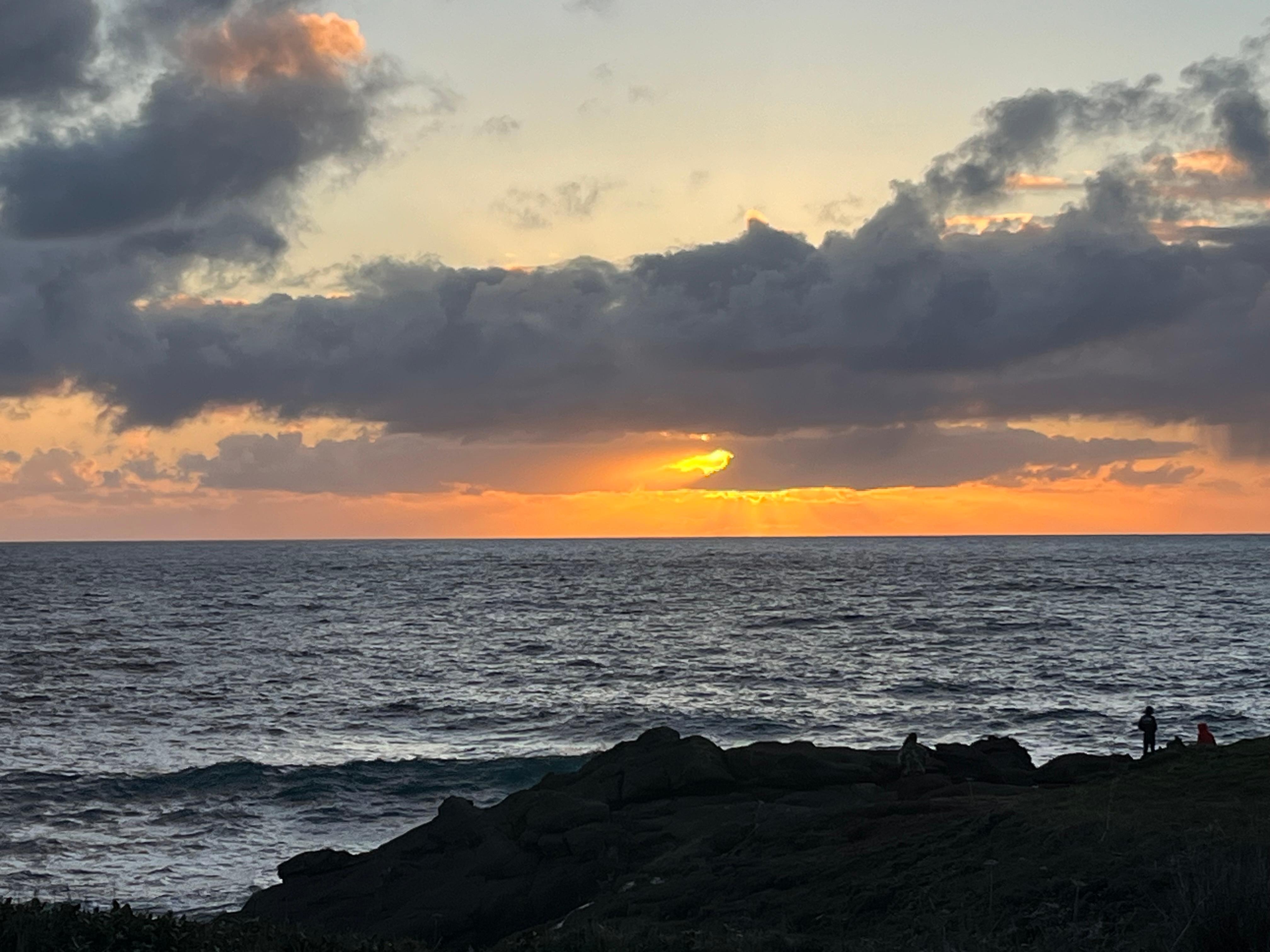 Sunset from our patio.