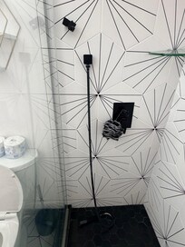 Hand held shower unable to be hung or used in normal fashion