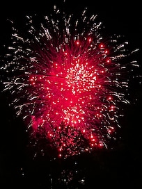 Fireworks from the balcony