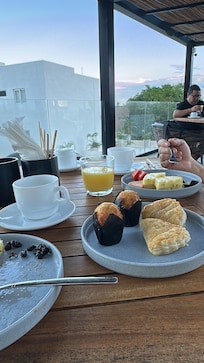 Breakfast with a view.