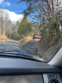 Pulling up to the cabin