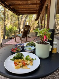 You'll have a front seat with nature as you have your morning breakfast