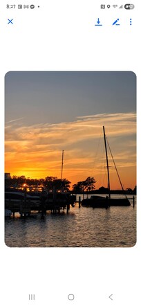 Sunset from the dock.