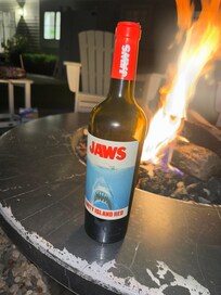 Local wine around the fire