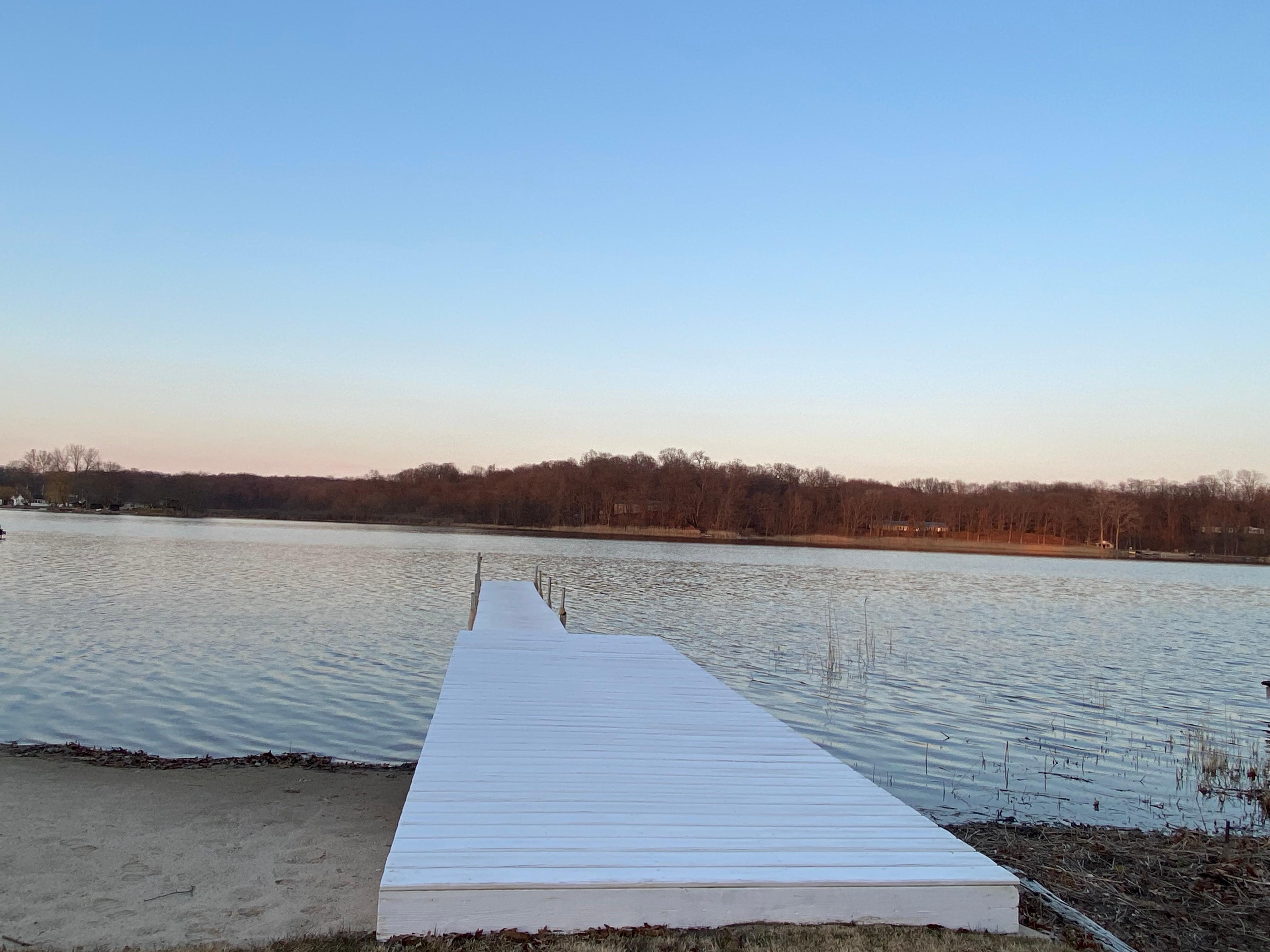 The lake by the dock