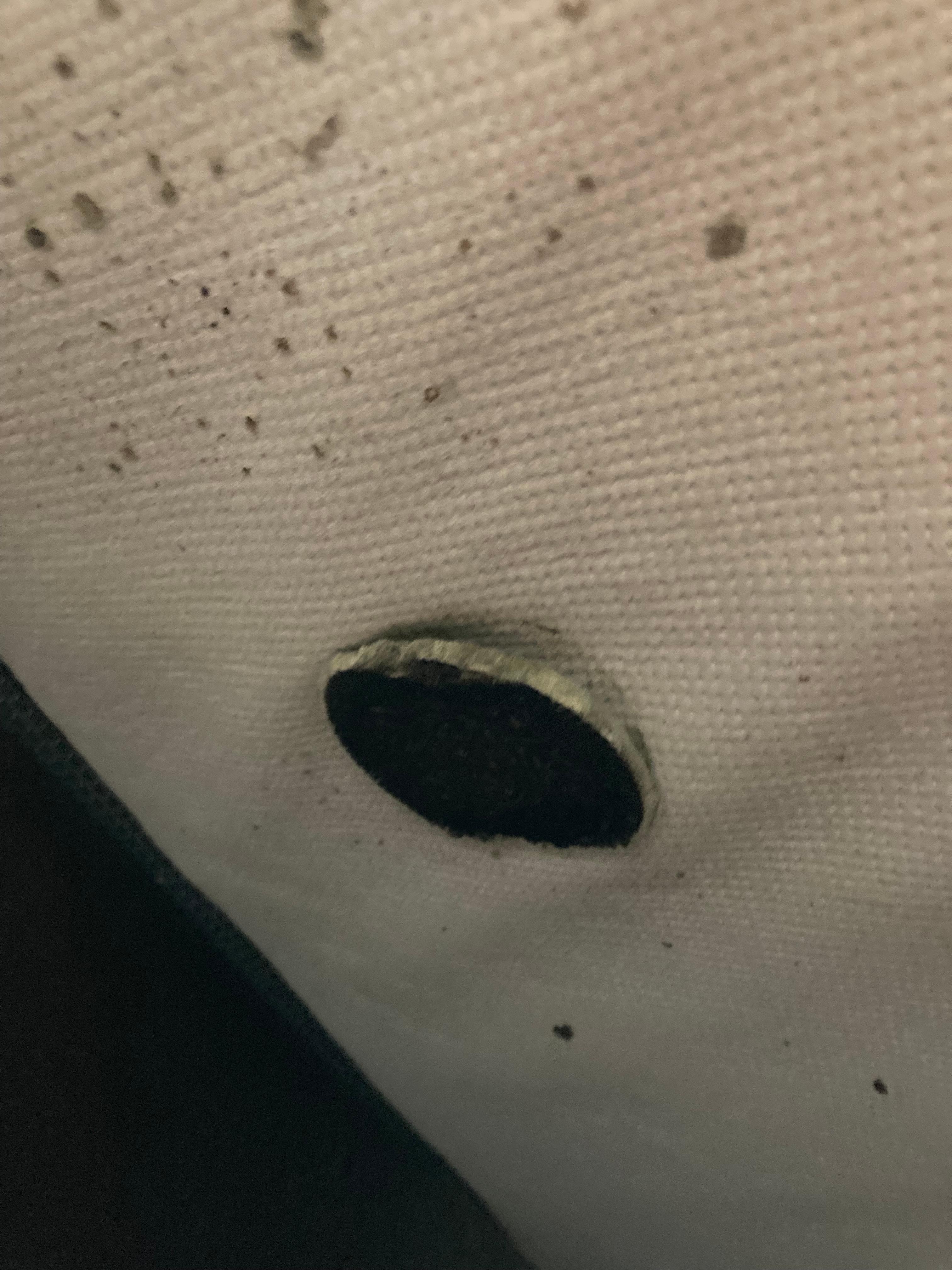 Underside of one of the mattresses. 