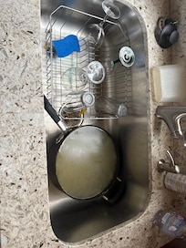 Nasty, old, egg pan that smelled horrendous.