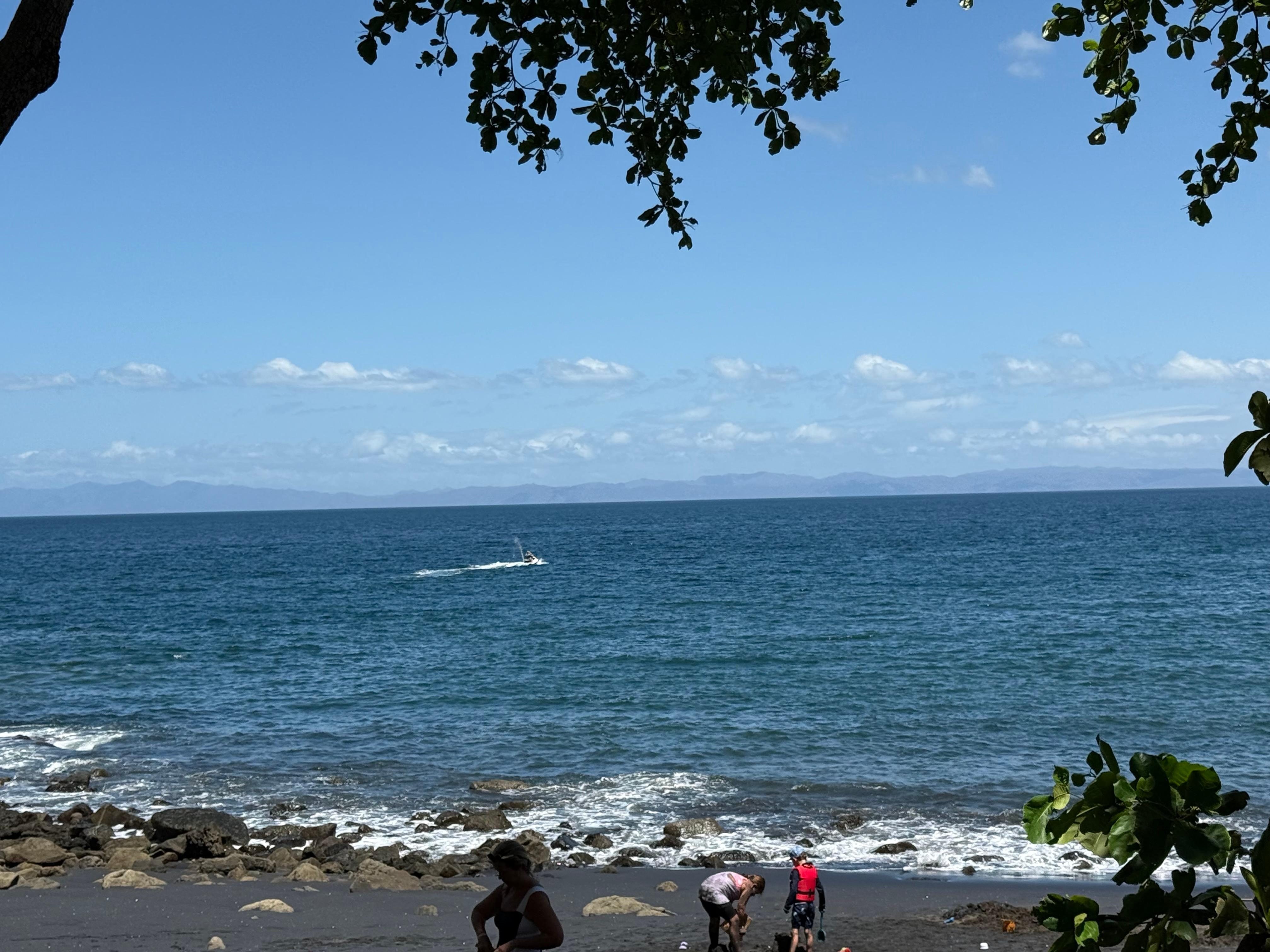 Beautiful black sand beach