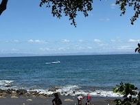 Beautiful black sand beach