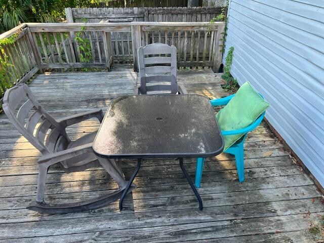 Deck furniture 