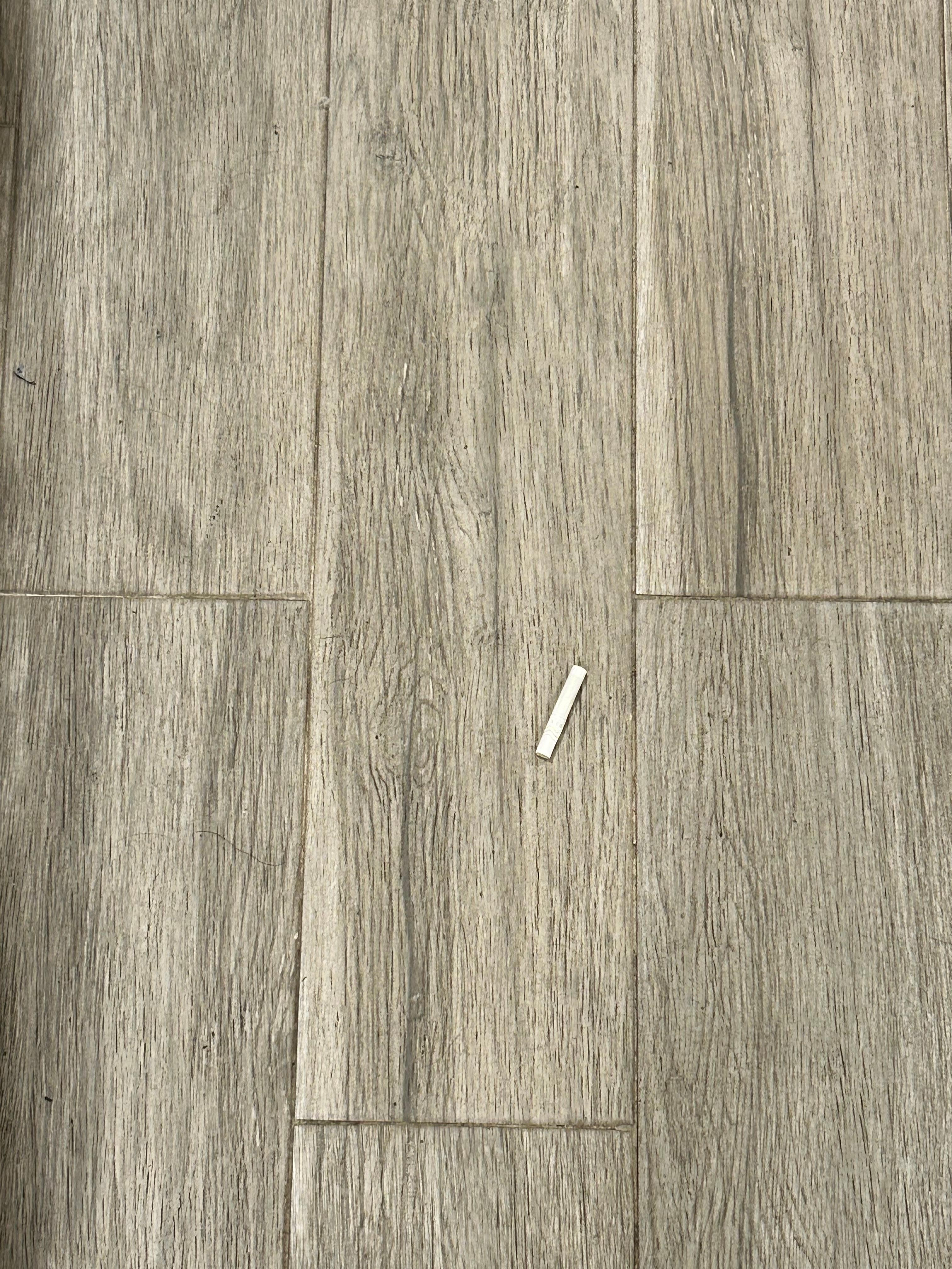 There was a lot of dust, hair and some garbage on the floor.