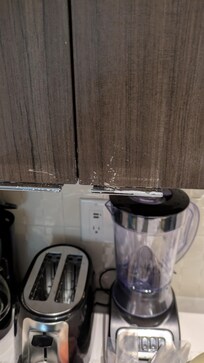 ...and after. we had to wipe down all of the cabinets