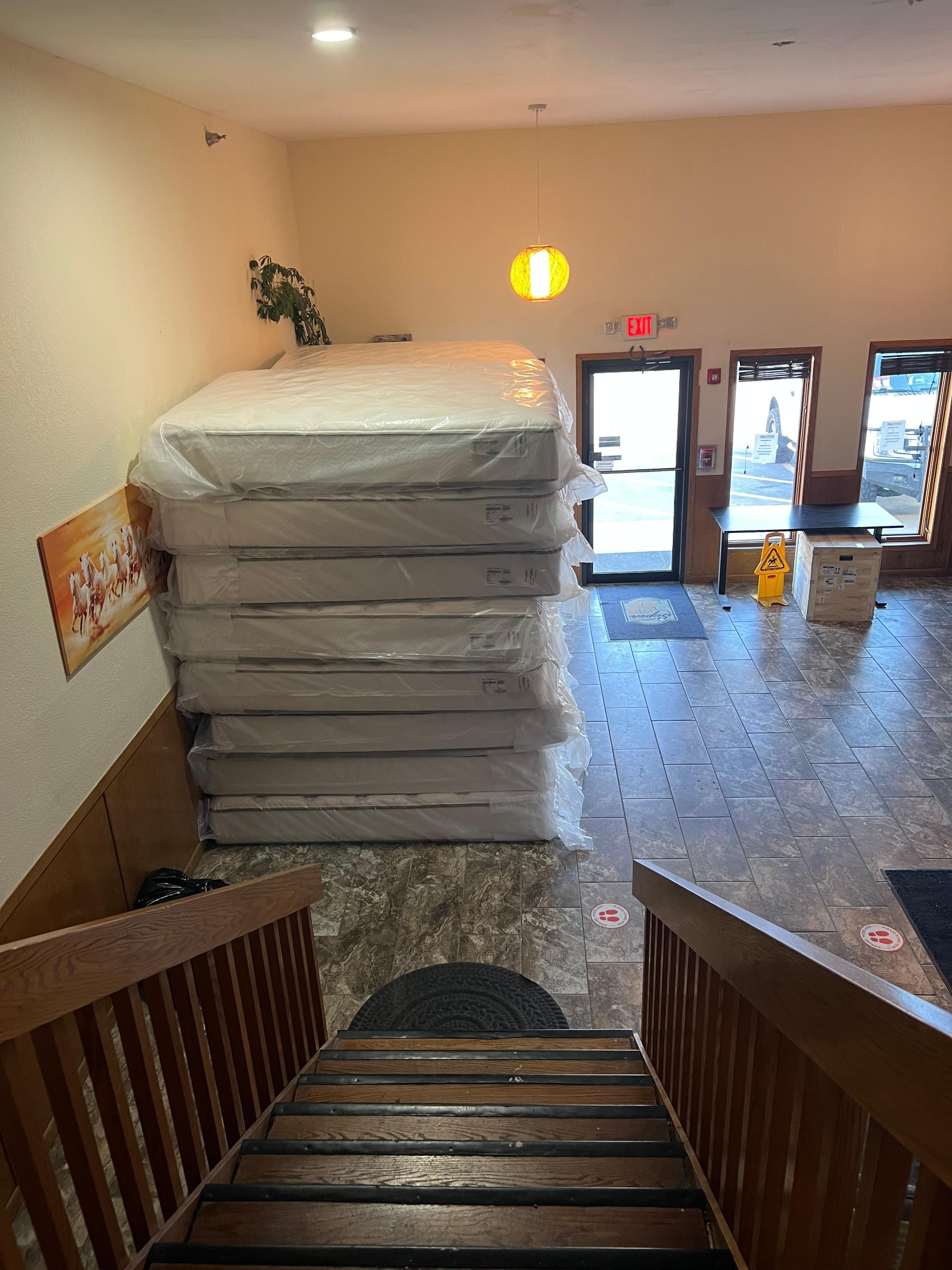 Lobby mattress storage