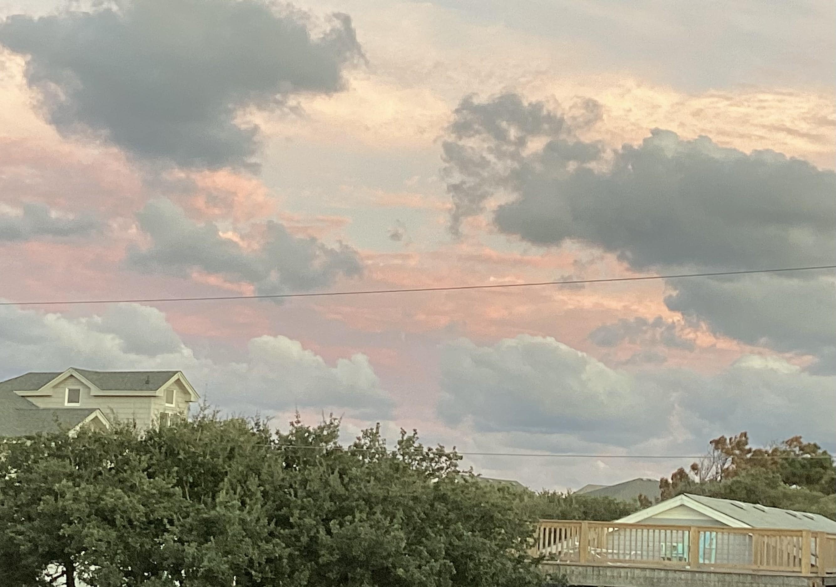 Sunset from the deck