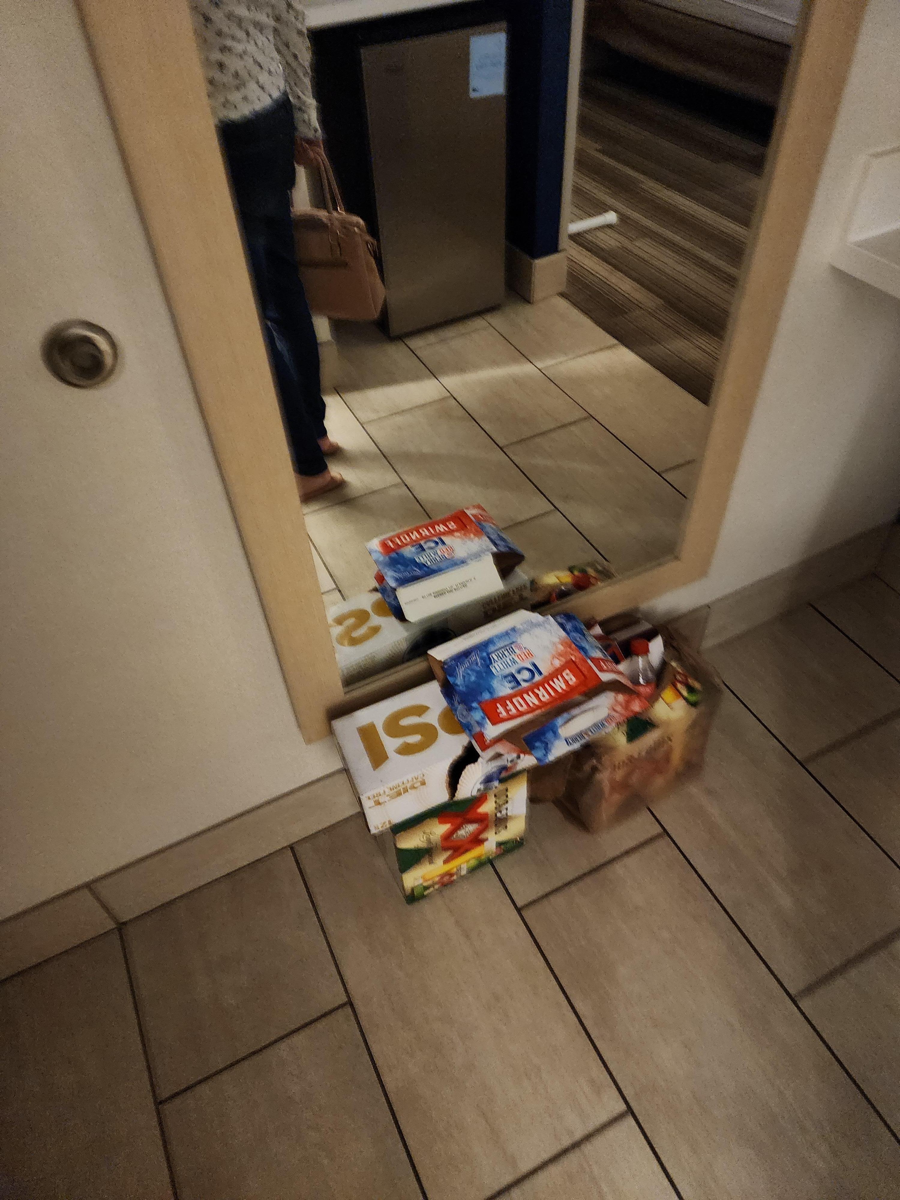 Trash accumulated for days