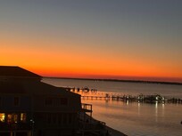 Sunset view taken from the top deck.