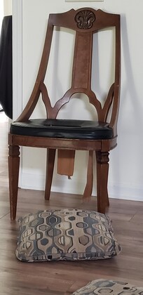 Broken webbing chair